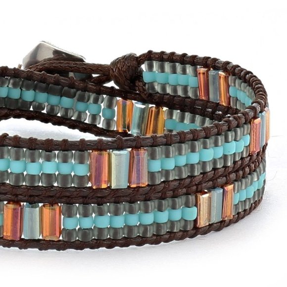 New Handmade Miyuki Beads Double Wrap Bracelet - Picture 2 of 5